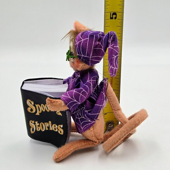 Annalee Spooky Stories Book Mouse Glasses Halloween 2011 Read - Picture 3 of 11